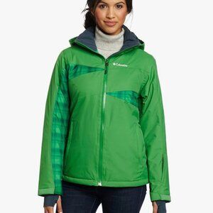 Columbia Women's Snowcalypse Omni Heat Ski Green Jacket- Small